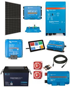 12V Conversion 450W Solar, 1600W Multiplus & 230A Fogstar Lithium