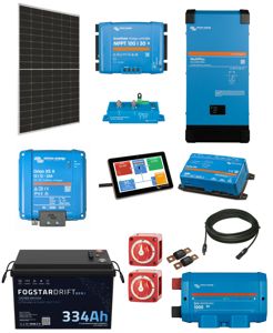 12V Conversion 450W Solar, 2000W Multiplus & 334A Fogstar Lithium