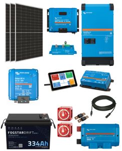 12V Conversion 1350W Solar, 3000W Multiplus II & 334A Fogstar Lithium