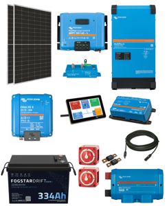 12V Conversion 900W Solar, 3000W Multiplus II & 334A Fogstar Lithium