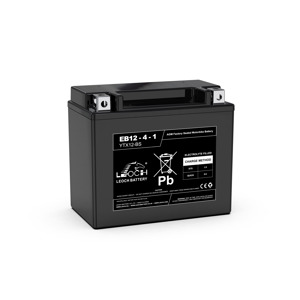 LTX12-BS Leoch AGM Motorcycle Battery, EB12-4-1