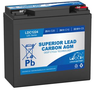 LDC1224 Leoch Lead Carbon AGM Battery